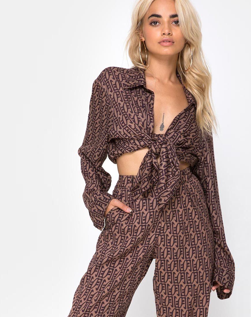 Camicia Oxford con luna cinese