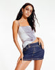 IMMAGINE del top Asteria con tasca in denim