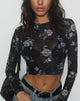 Immagine di Bonnie Top in maglia grigio-rosa