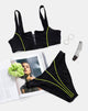 Immagine di Shielle Bikini Top nero con profili a contrasto
