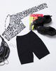 Immagine di Nure Crop Top in Mono Animal Grigio e Bianco