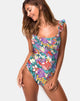 Immagine di Valentina - Costume da bagno in fiore astratto