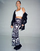 immagine di Tsuna Maxi Skirt in Mono Doodle Nero