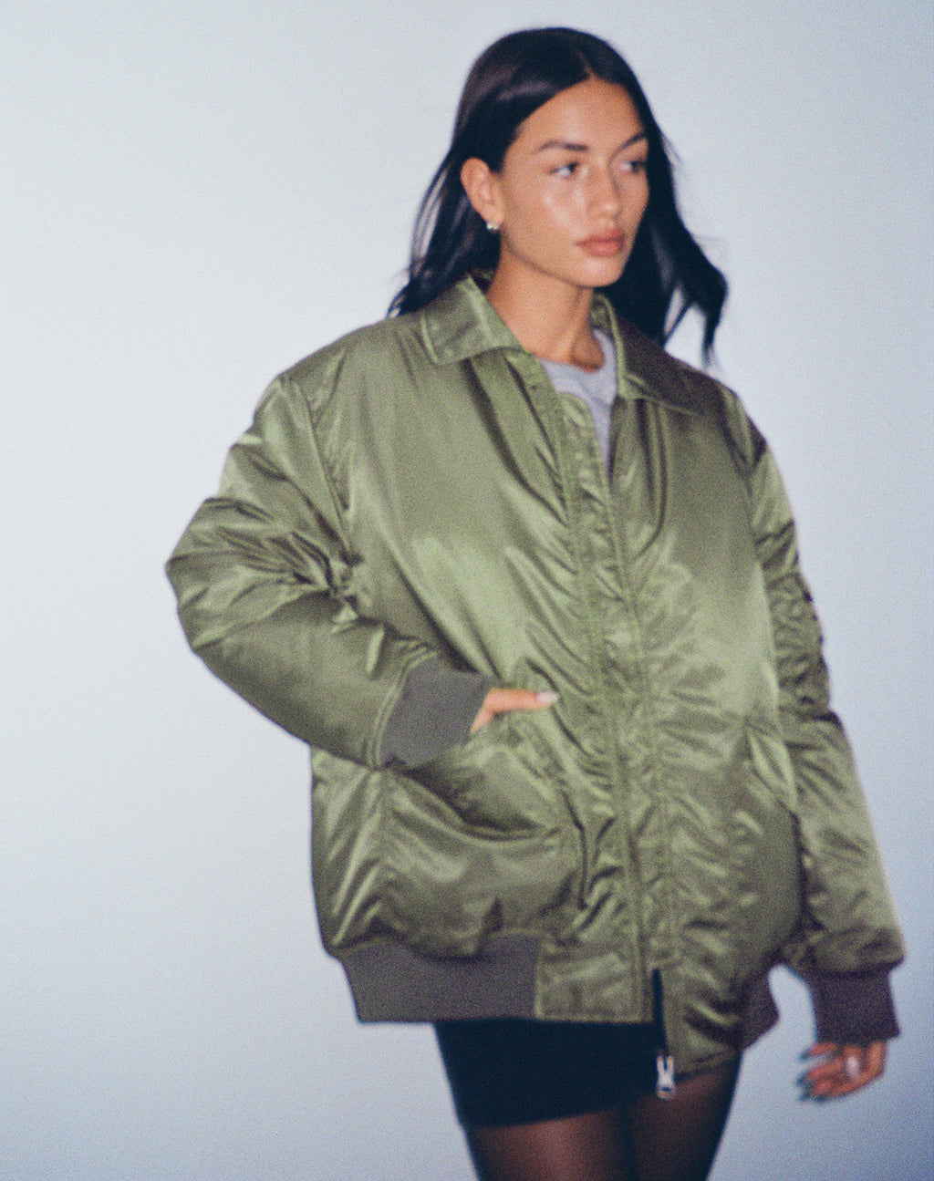 Giacca Manik in verde cachi