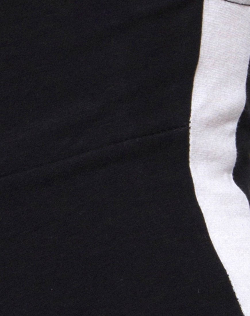 Immagine di Acashi Unitard in nero con riga bianca