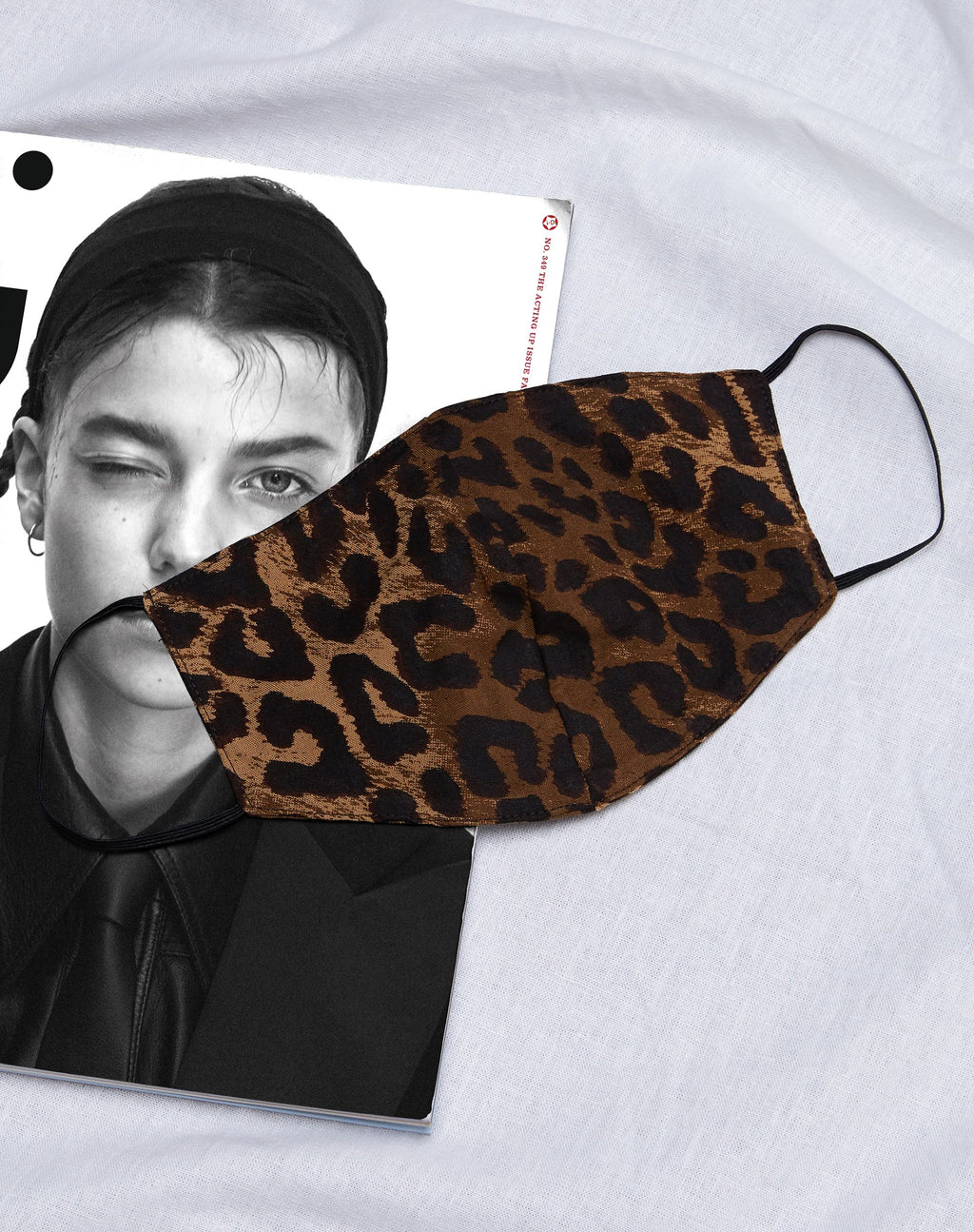 Maschera per il viso in Night Leopard Brown