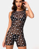Immagine di Acro Unitard in nero over the moon con glitter