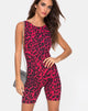 Immagine di Acro Unitard in rosso giaguaro oversize