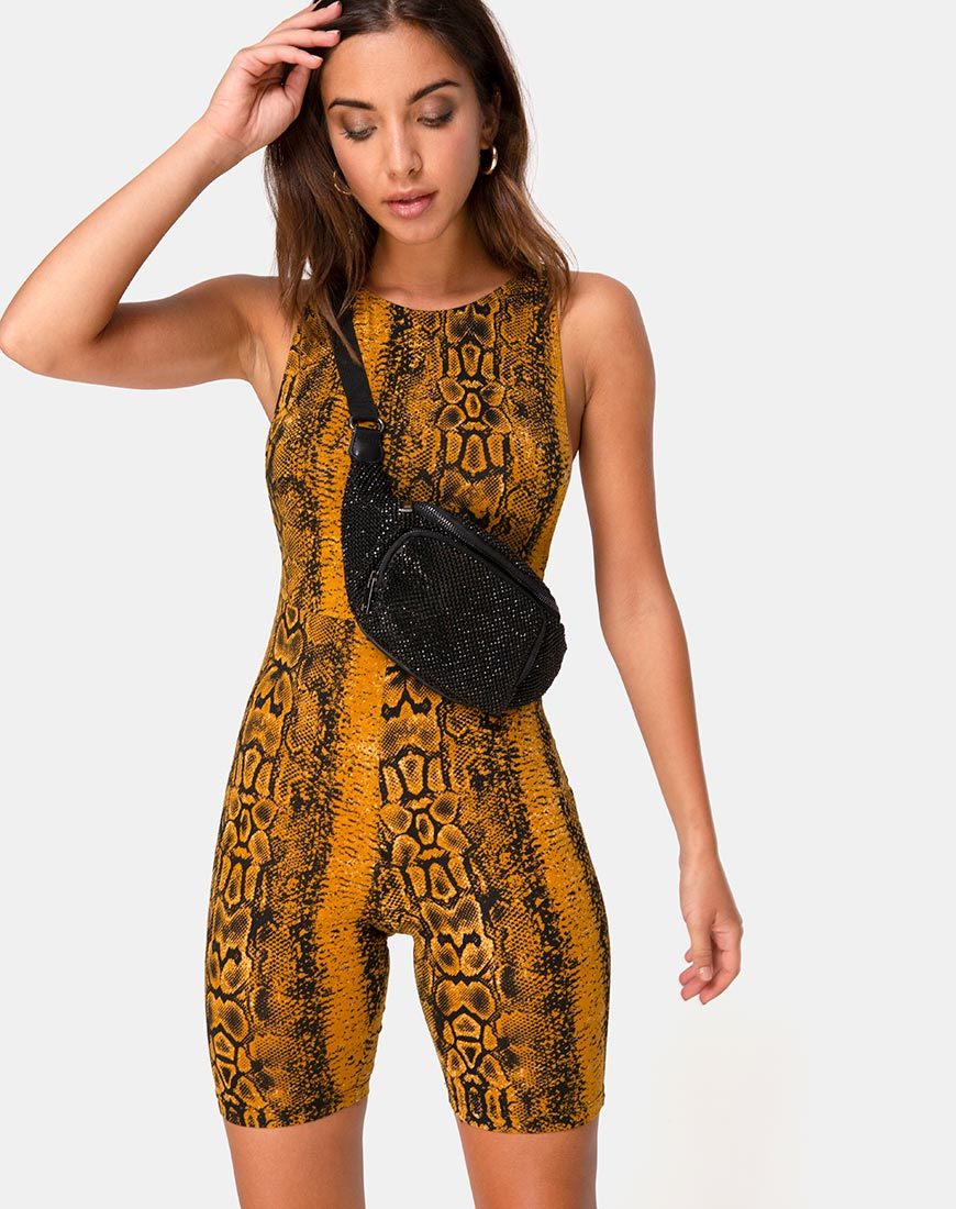 Immagine di Acro Unitard in Snake Mustard