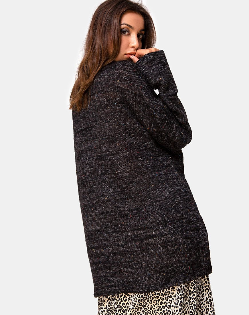 Maglione Ajie in maglia nera