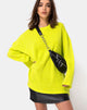Immagine di Ajie Maglia oversize in Lime