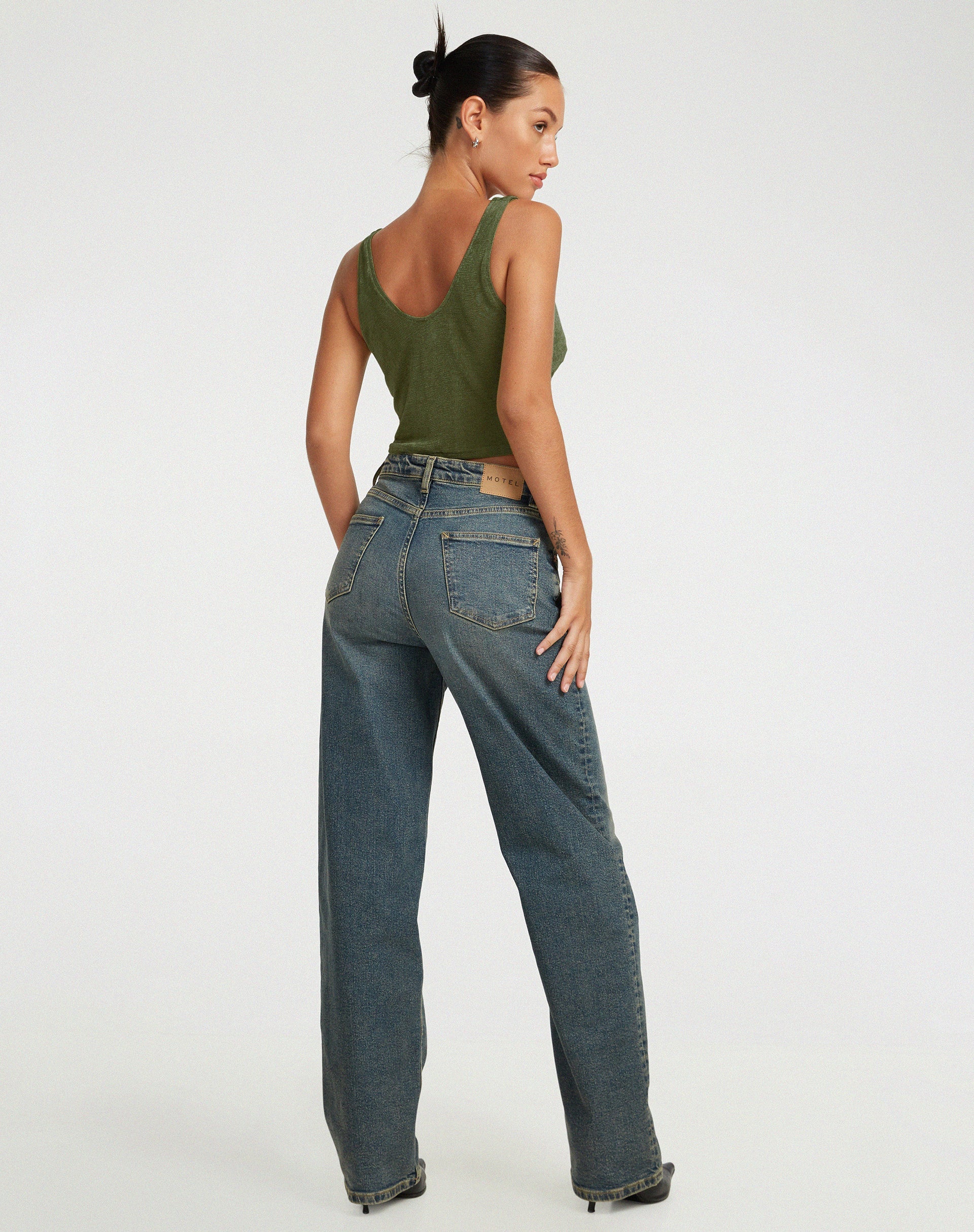 immagine di Masayo Crop Top in Khaki