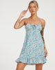 IMMAGINE del mini abito Alaca in Flower Power Blue