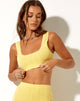 Immagine di Alena Bralette in Pointelle Lemon Diamond Shape