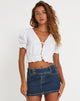 immagine di Aley Crop Top in bianco