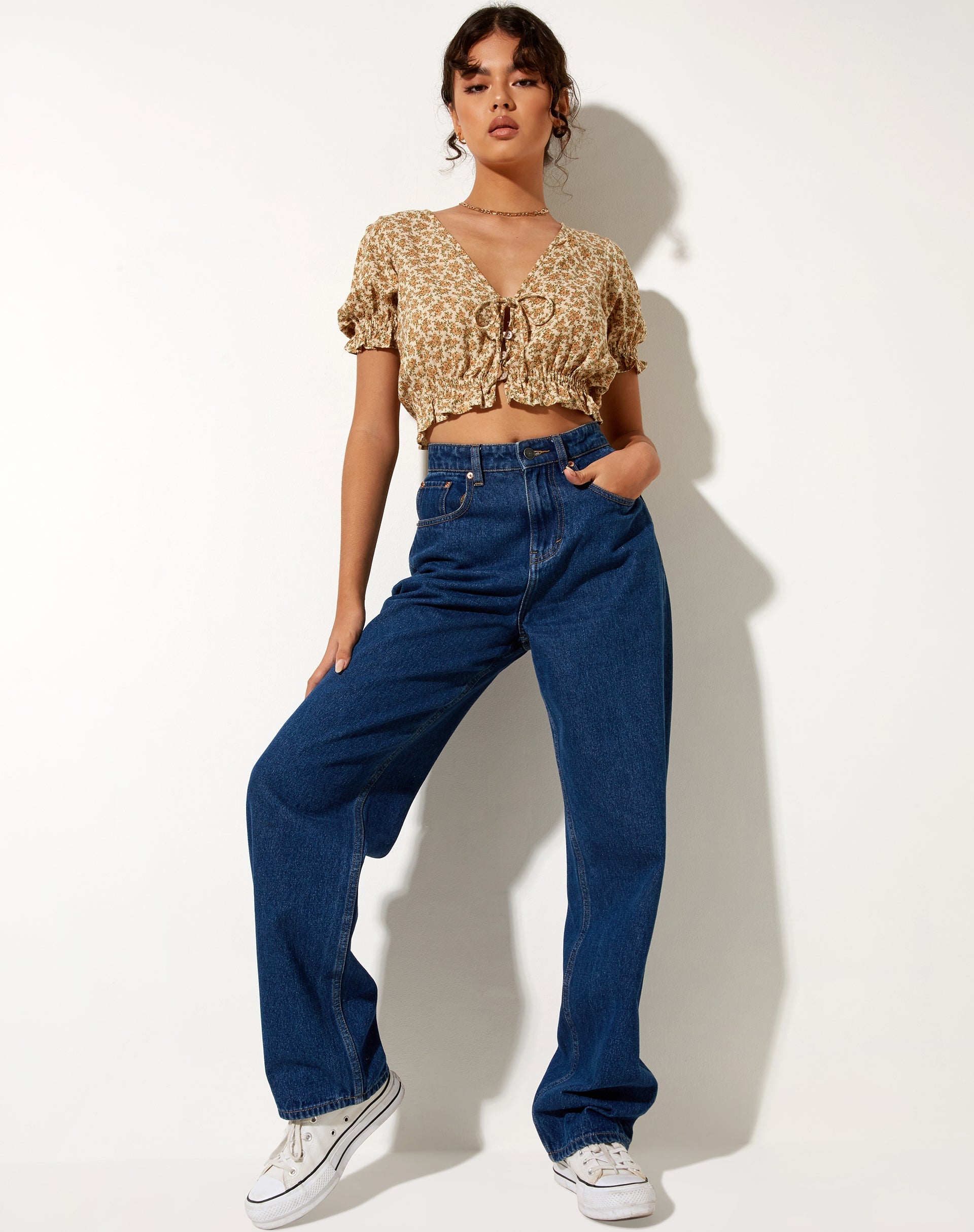Immagine di Aley Crop Top in Washed Ditsy