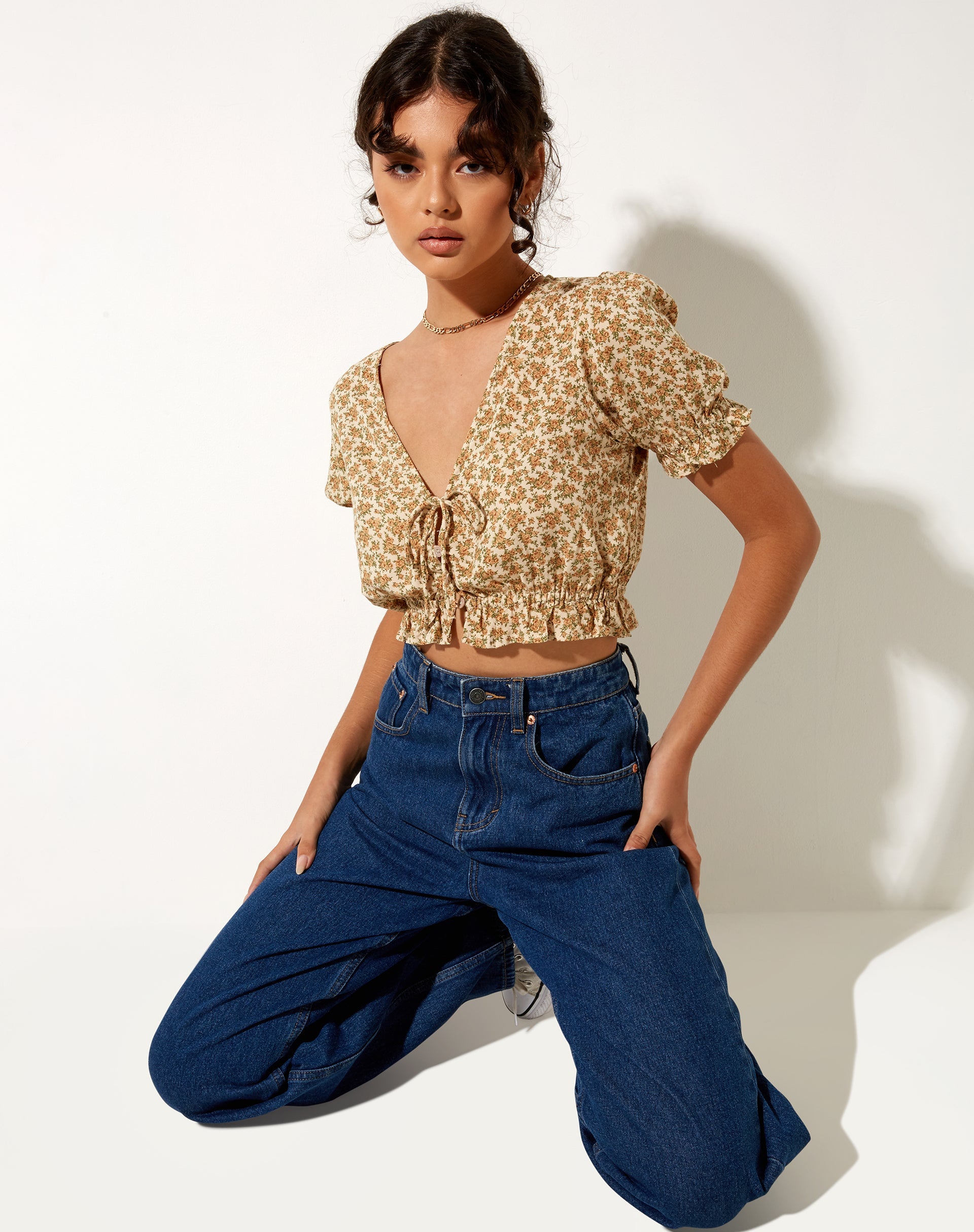 Immagine di Aley Crop Top in Washed Ditsy