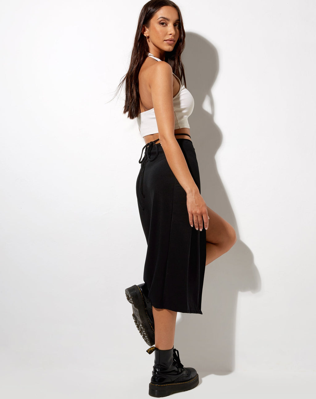 Gonna Alicia Midi in nero