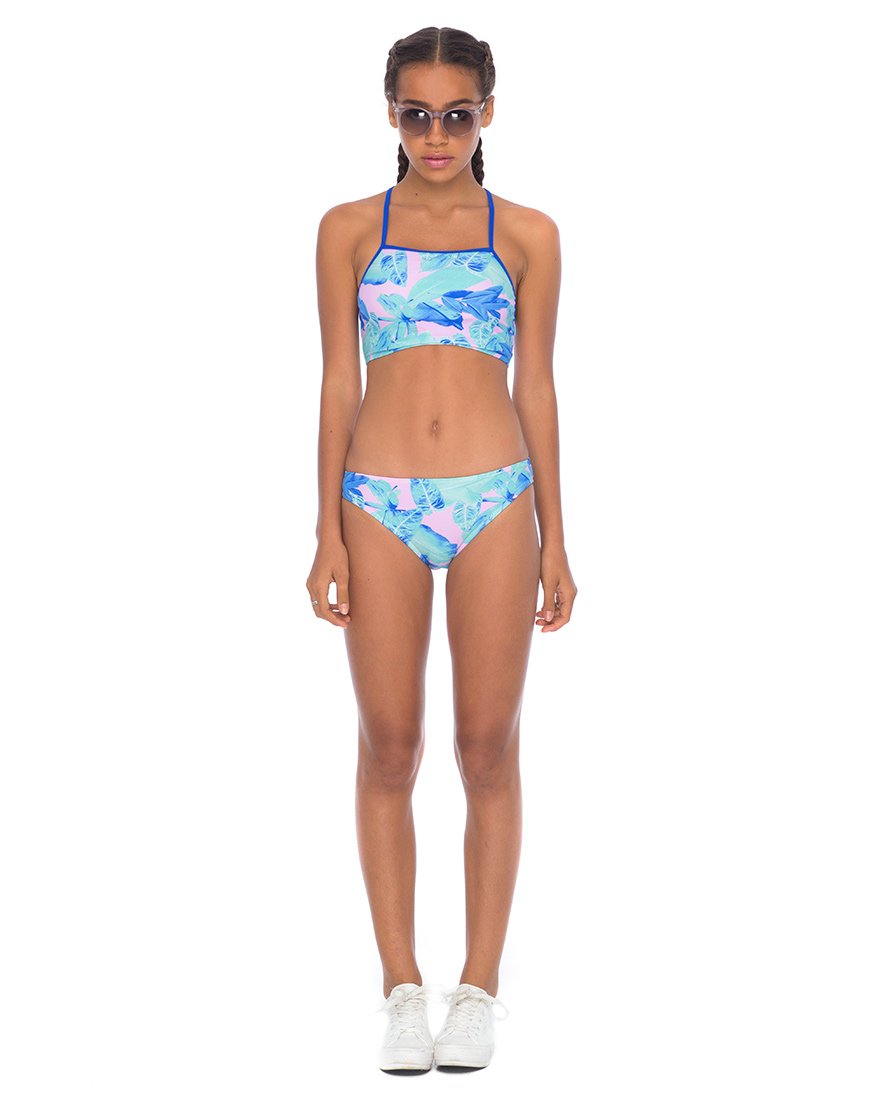 Top bikini Almond in Palm Glitch