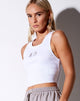 Immagine di Givas Crop Top in bianco LA Embro