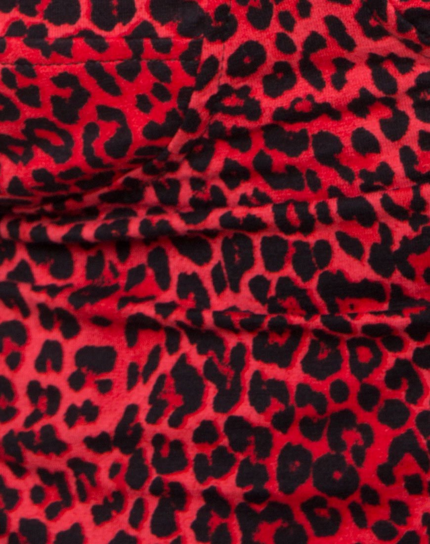 Immagine di Alvina Bodycon Dress in Animal Colorato Rosso