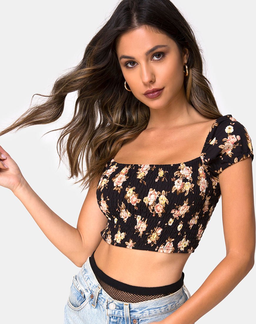 Alya Crop Top in Rosa antico