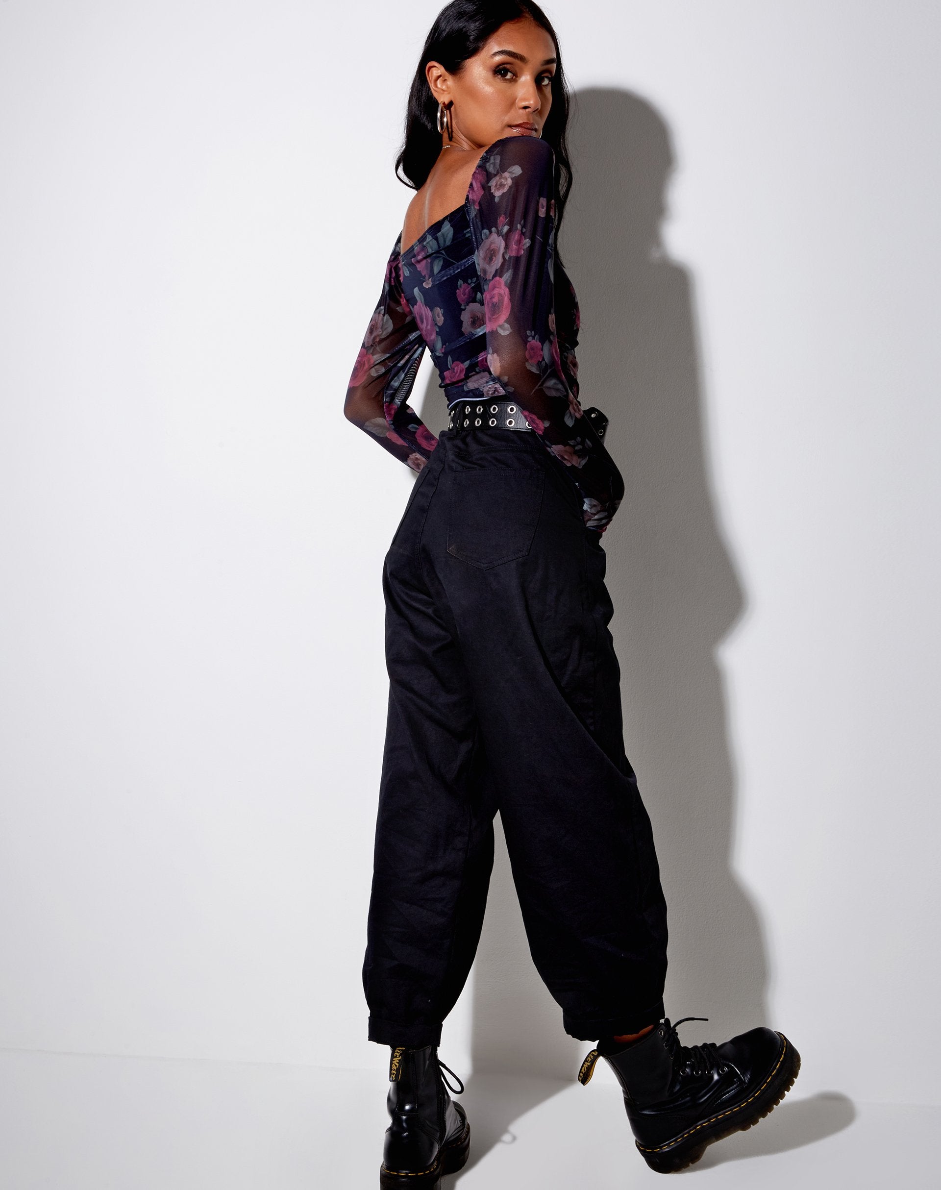 Immagine di Amara Crop Top in Rosa Gotico