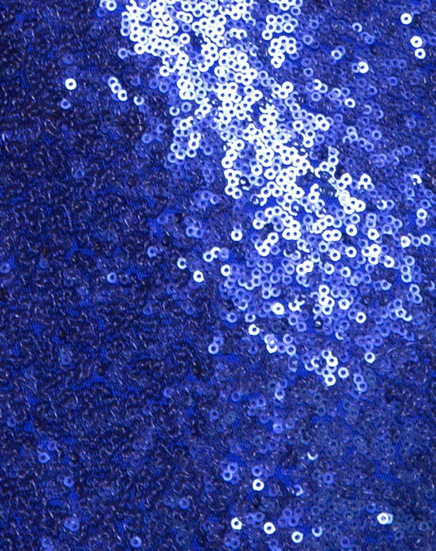 Immagine di Amber Tuta a gamba larga in mini paillettes Cobalt