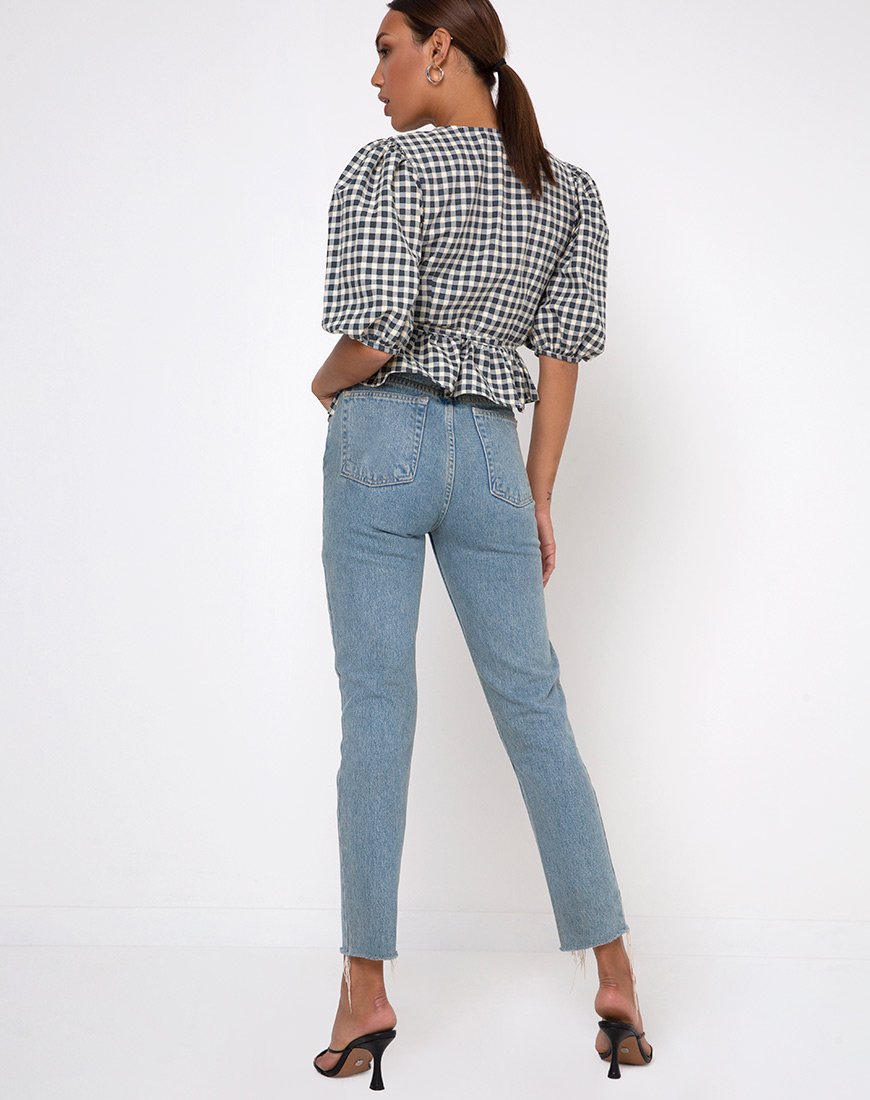 Immagine di Amiya Top in Gingham Crema