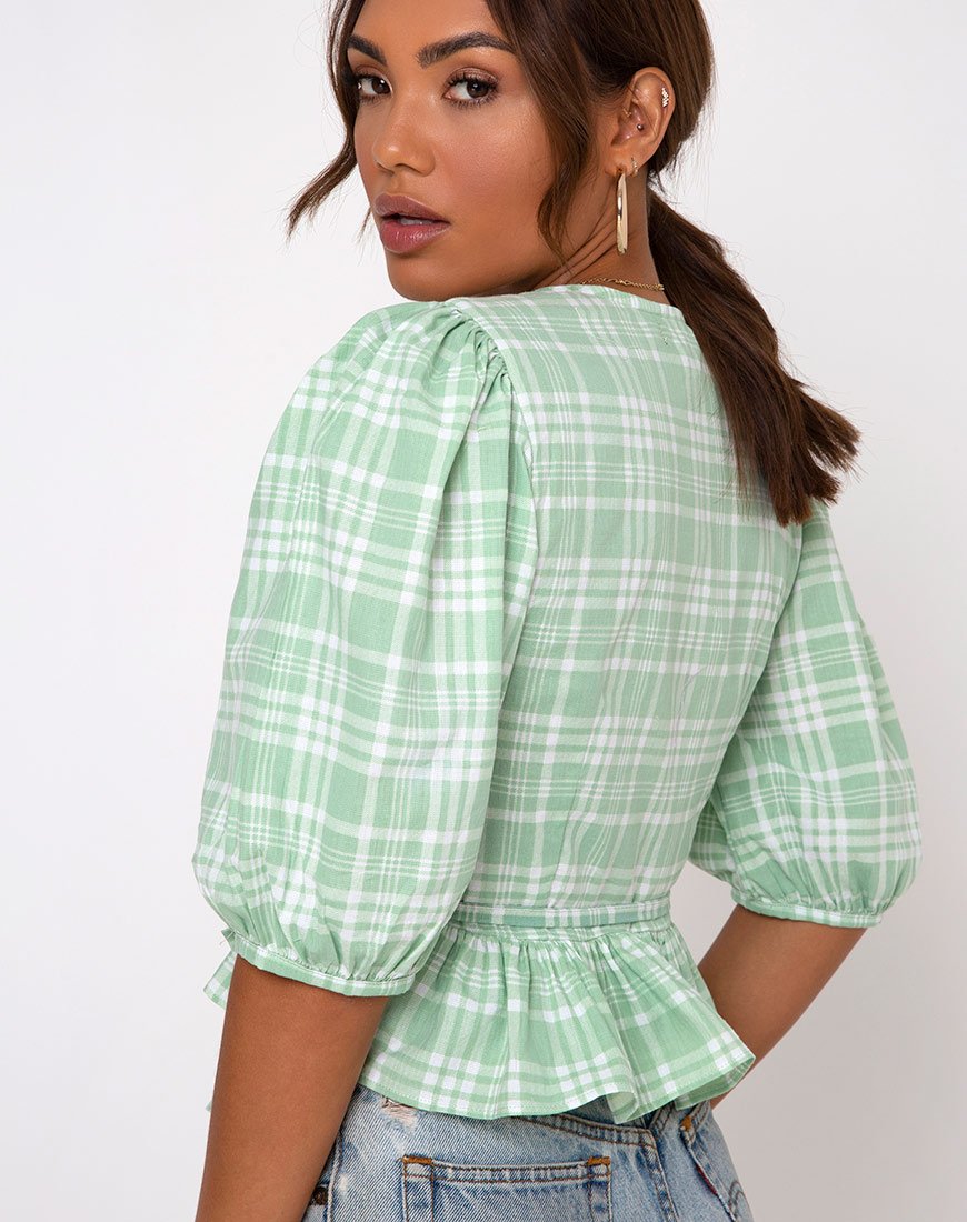 Immagine di Amiya Top in tovaglia Neo Mint