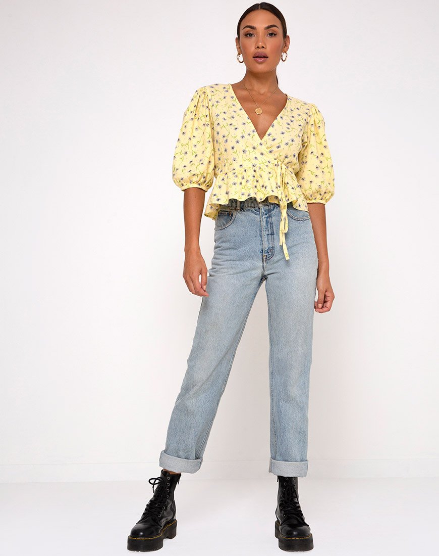 Immagine di Amiya Top in Wild Flower Lemon Drop