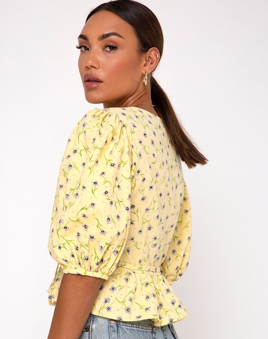 Top Amiya in Wild Flower Lemon Drop
