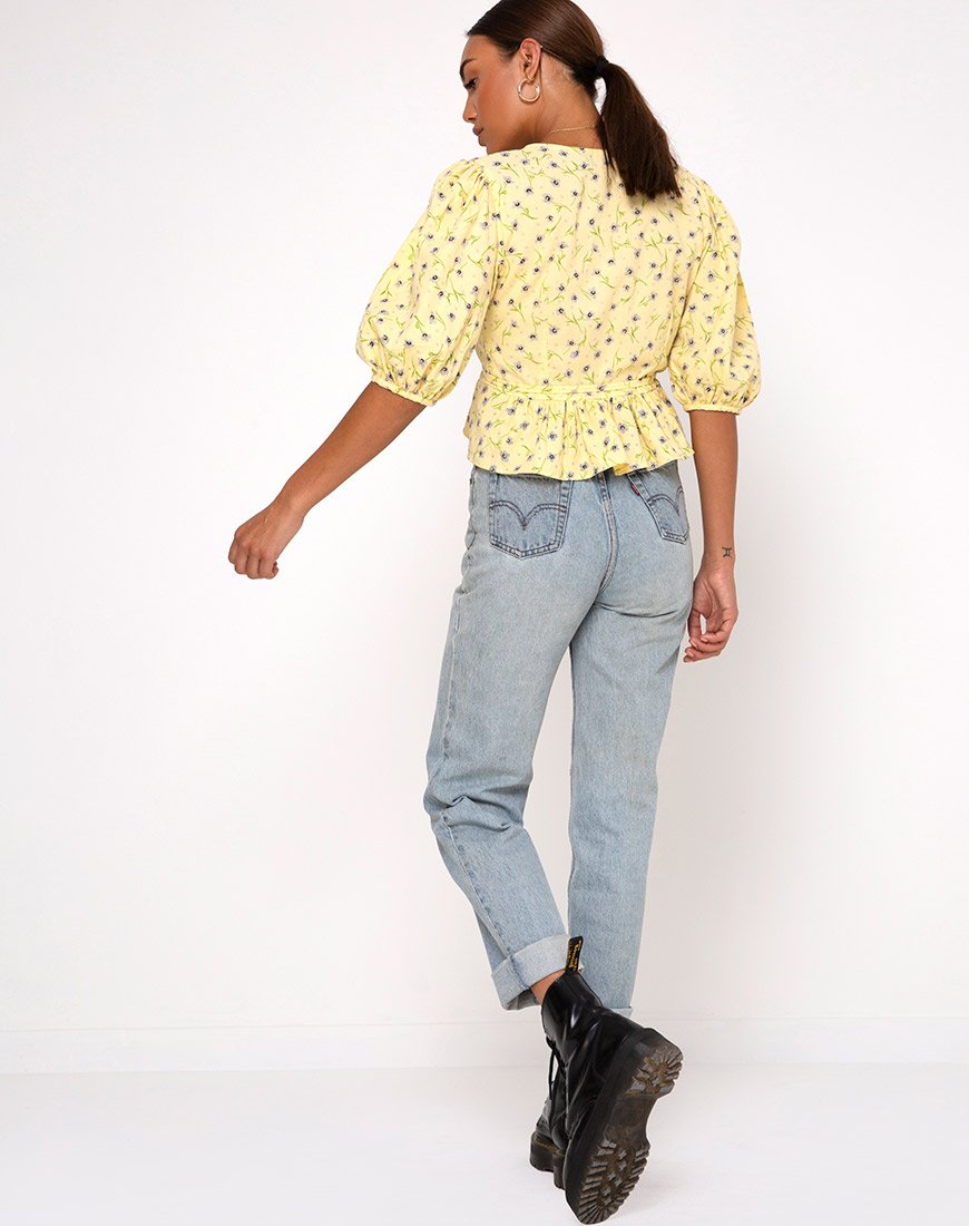 Immagine di Amiya Top in Wild Flower Lemon Drop