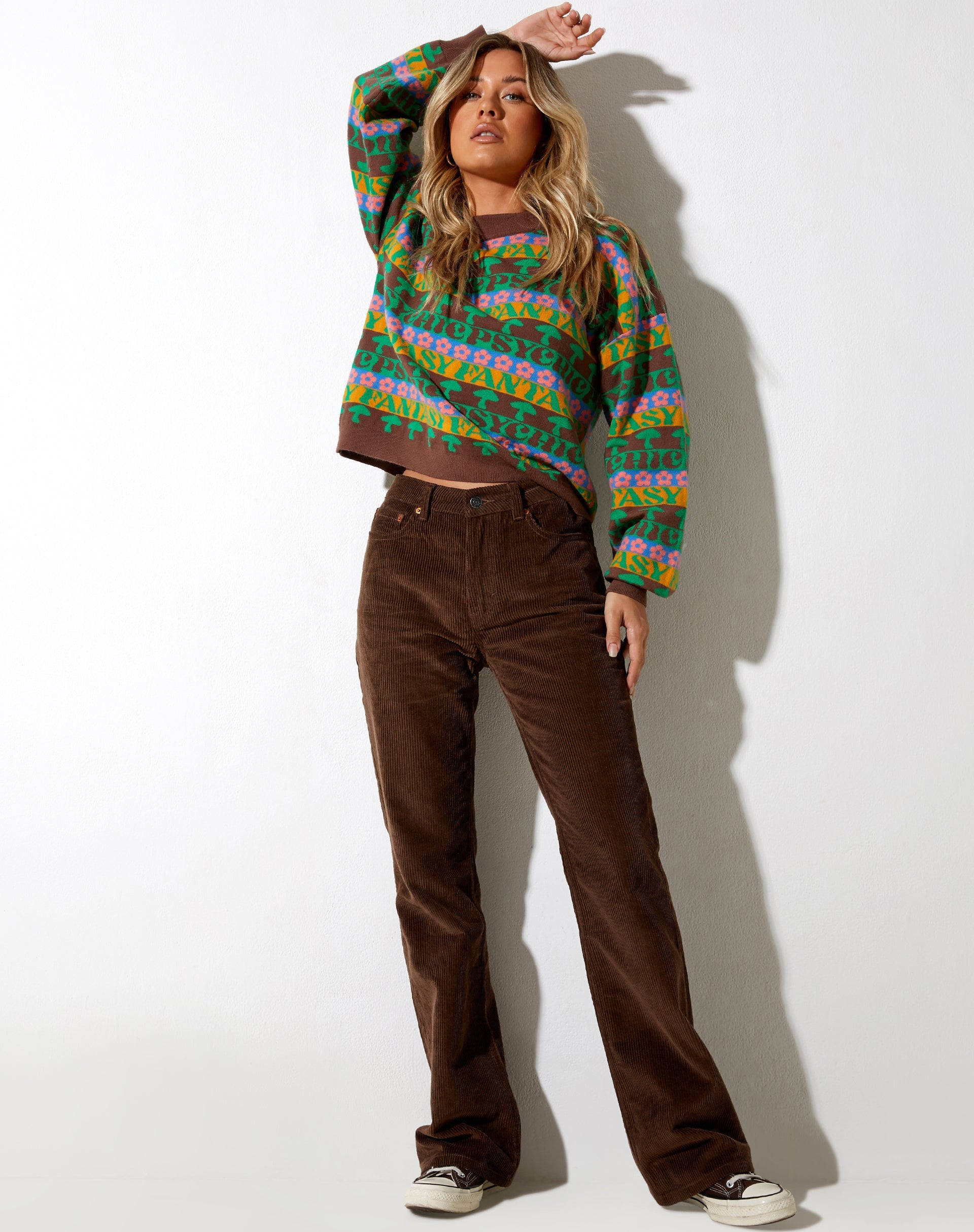 Immagine di Ammar Jumper in Fairisle Mix Brown