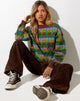 Immagine di Ammar Jumper in Fairisle Mix Brown
