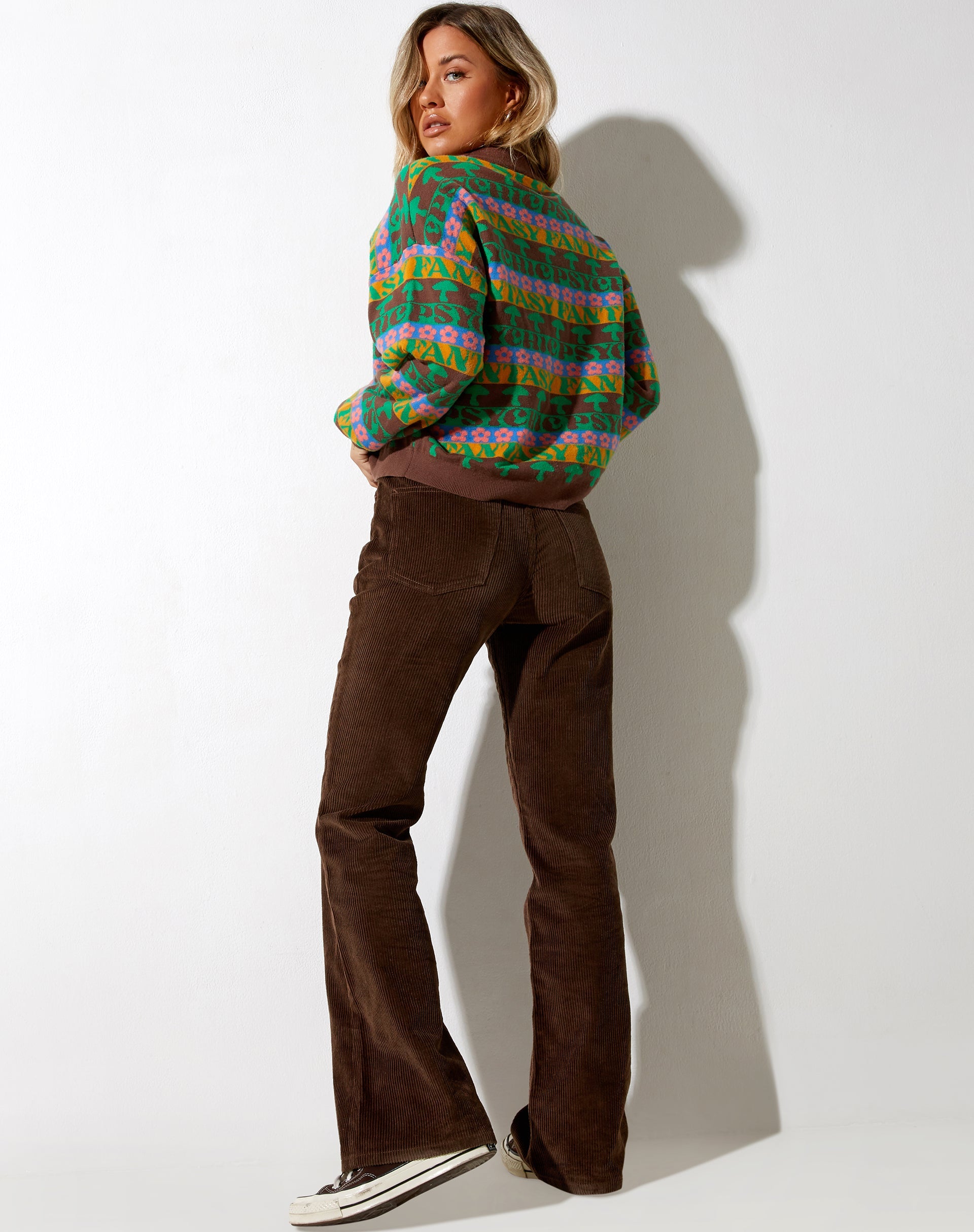 Immagine di Ammar Jumper in Fairisle Mix Brown