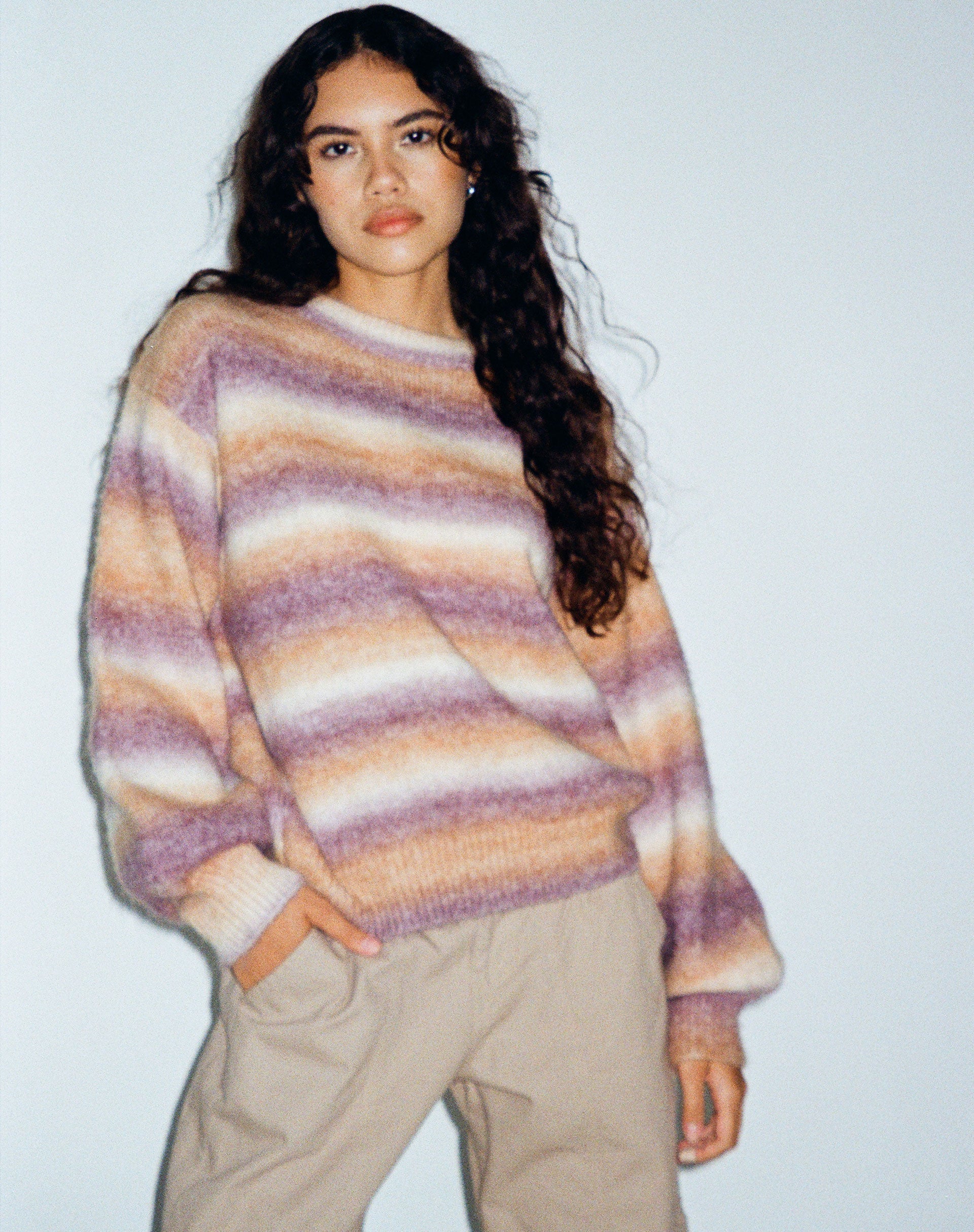 immagine di Ammaria Jumper in viola marrone crema