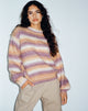 immagine di Ammaria Jumper in viola marrone crema