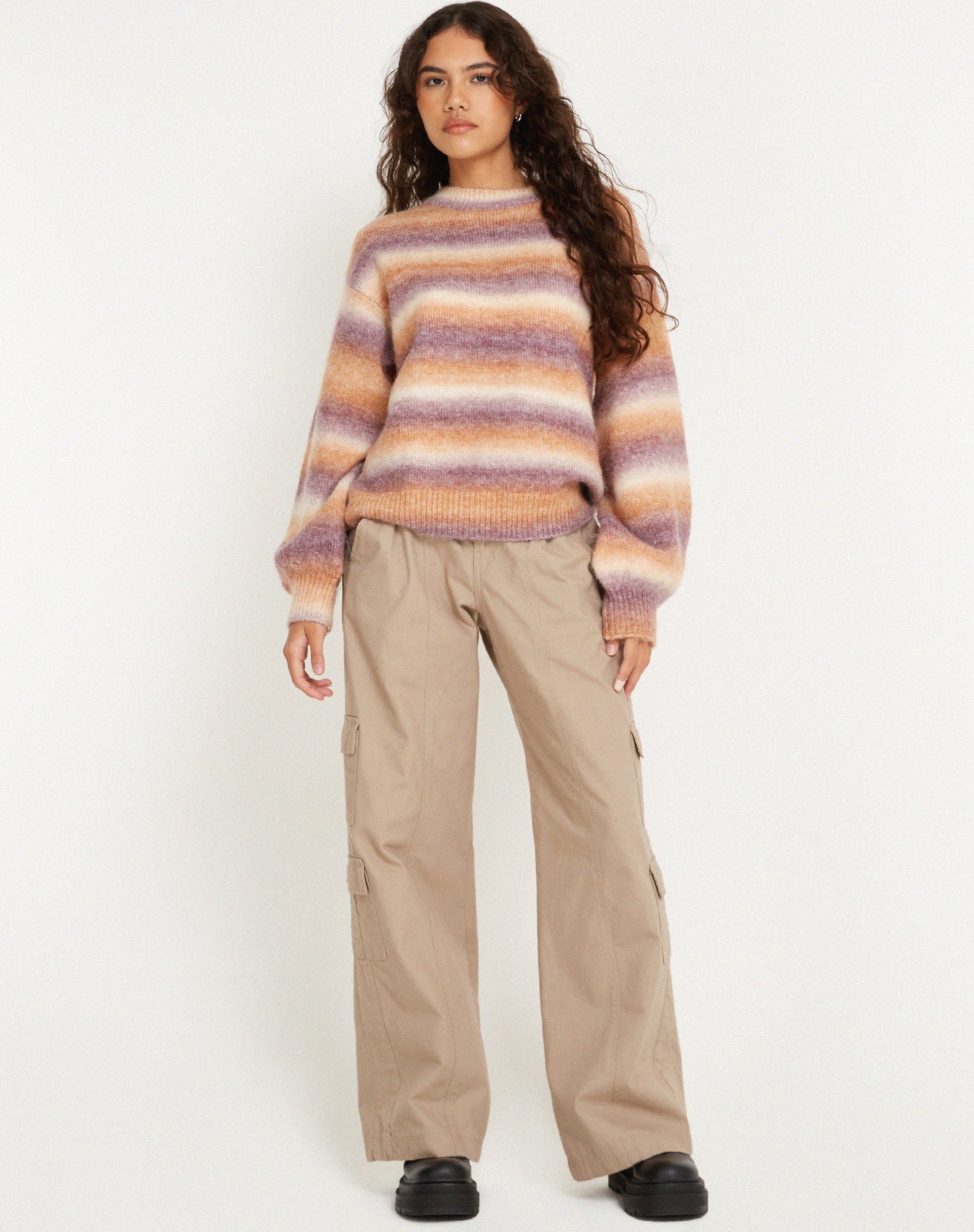 immagine di Ammaria Jumper in viola marrone crema