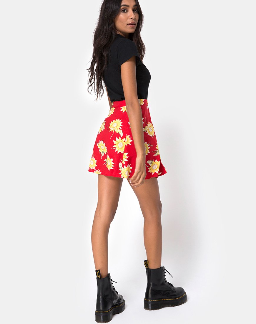 Immagine di Andrea Skater Skirt in Sunny Days Rosso