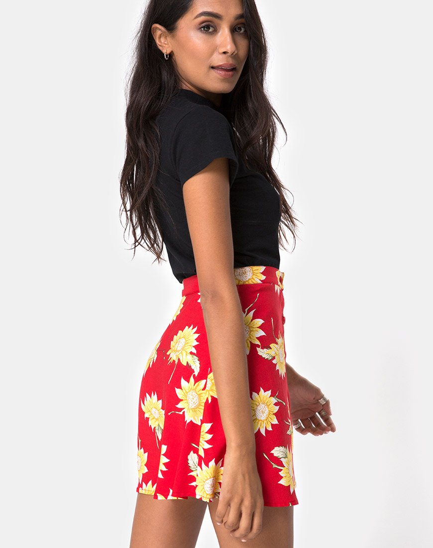 Immagine di Andrea Skater Skirt in Sunny Days Rosso