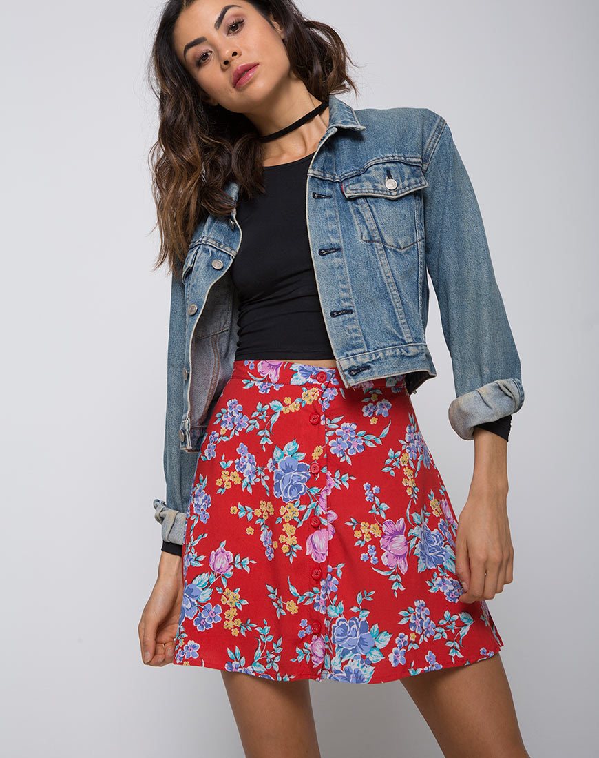 Gonna Andrea in Vintage Fleur
