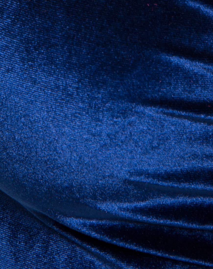 Immagine di Angel Crop Top in Velluto Navy