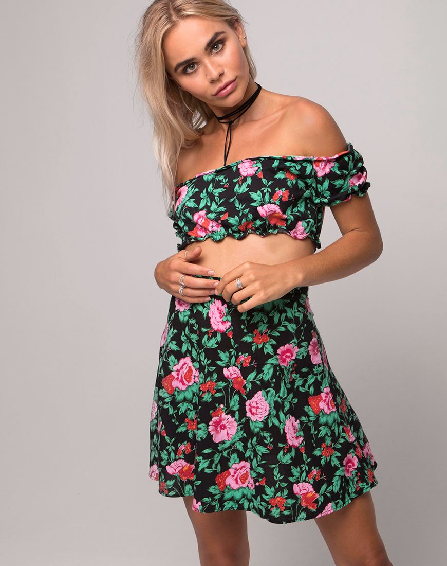 Immagine di Antonia - Gonna a ruota in fiore