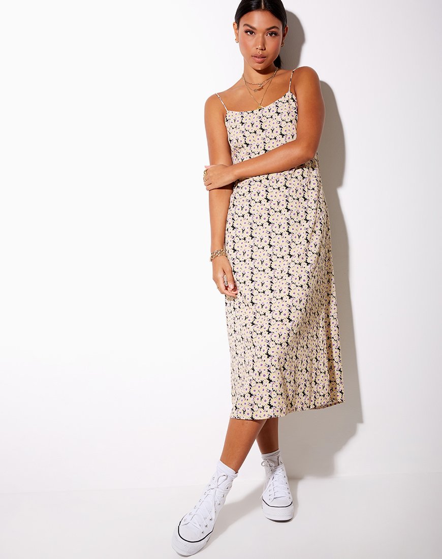 Immagine di Anya Midi Dress in Daisy Day Cream