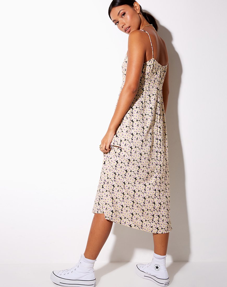 Immagine di Anya Midi Dress in Daisy Day Cream
