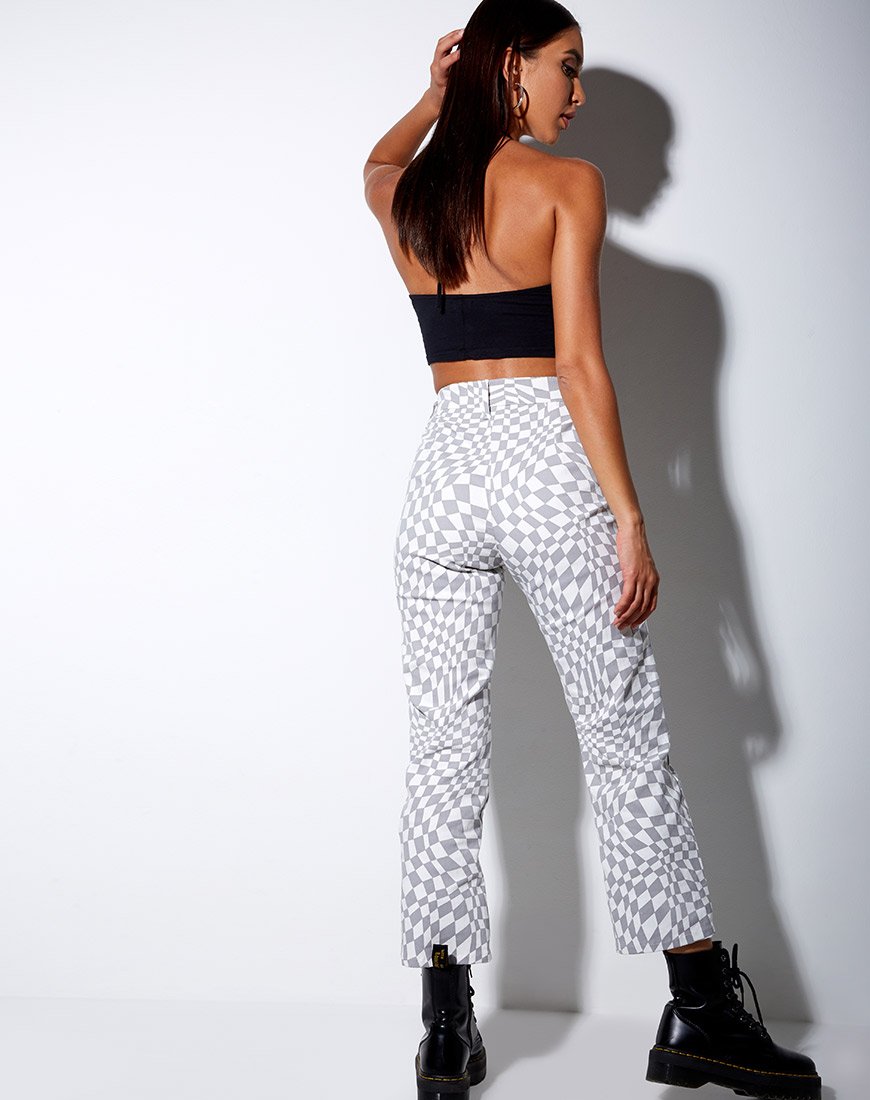 Immagine di April Crop Top in nero Angel in bianco