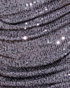 Drappo di paillettes argento