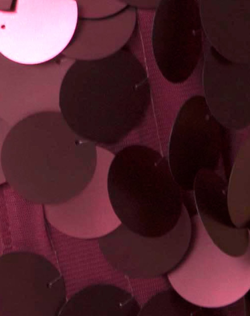 Immagine di Ariel Corpetto a tuffo in paillettes a disco grande rosa
