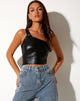 Immagine di Arne Crop Top in Pu Nero